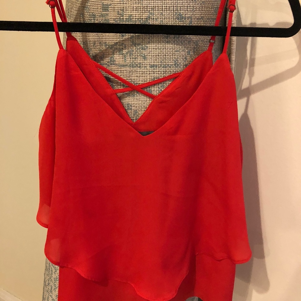 Like Mynded Coral Flowy Top